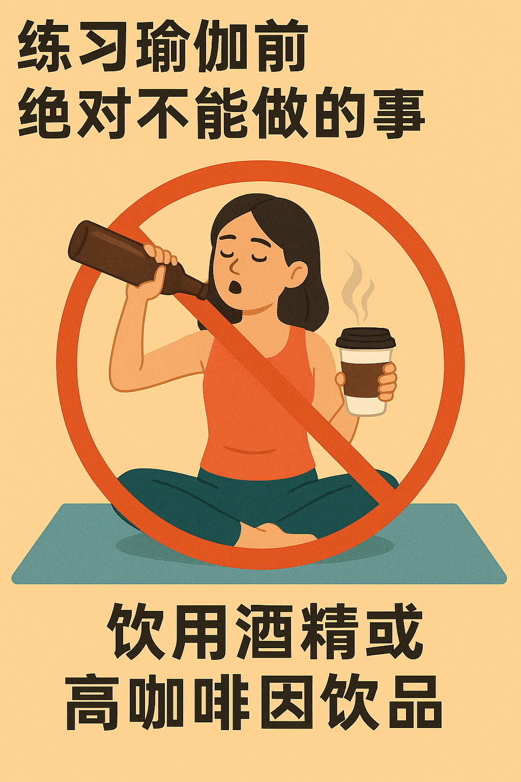 不能饮用酒精或高咖啡因饮品