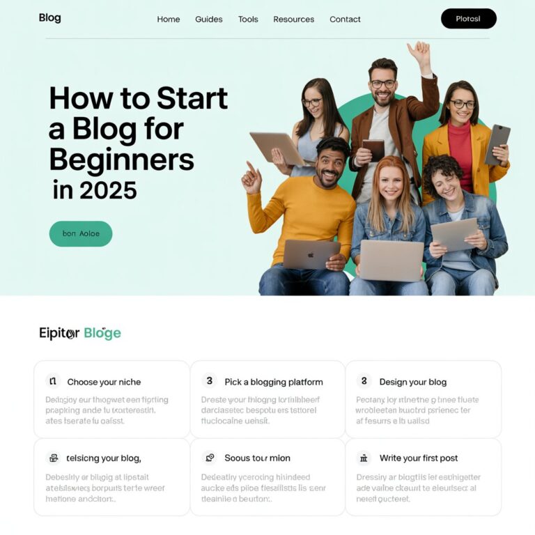 《How to Start a Blog for Beginners in 2025 – Step-by-Step Guide》 1 How to Start a Blog in 2025: Step-by-Step Beginner's Guide
